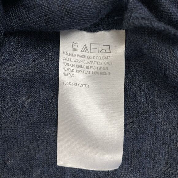 G by Giuliana Batwing Sleeve Cropped Cardigan Medium Dark Blue Academia Basic - Picture 8 of 15